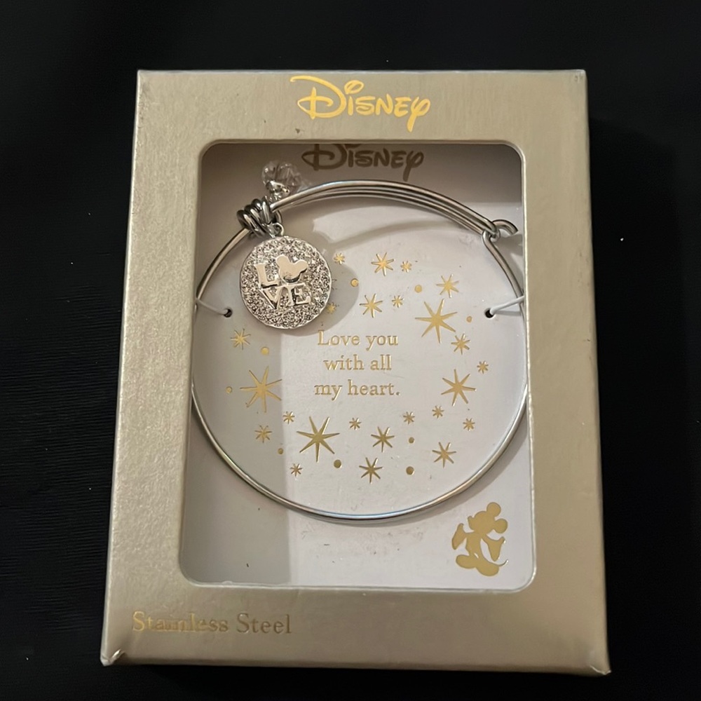 Disney Love Mickey Mouse Stainless Steel Bracelet